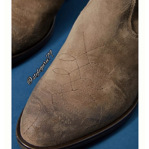 NIB, ANTHROPOLOGIE, COLORBLOCKED BOOTS - Picture 3 of 4